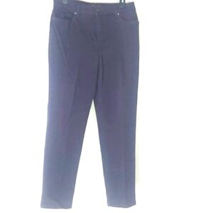 Gloria Vanderbilt Amanda Denim Jeans Straight Leg Purple Wash Mid Rise Size 16
